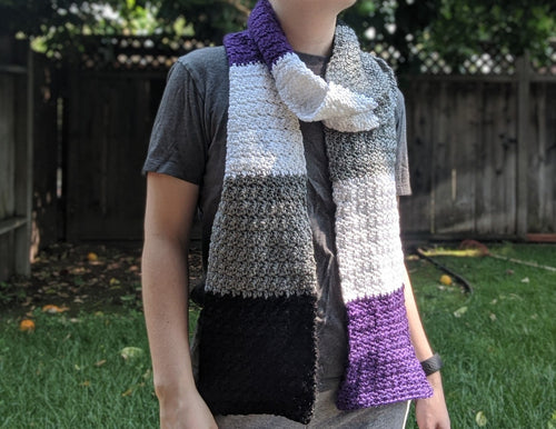 Asexual Pride Scarf